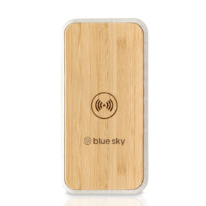 Wireless Quick Charging Bamboo Power Bank
